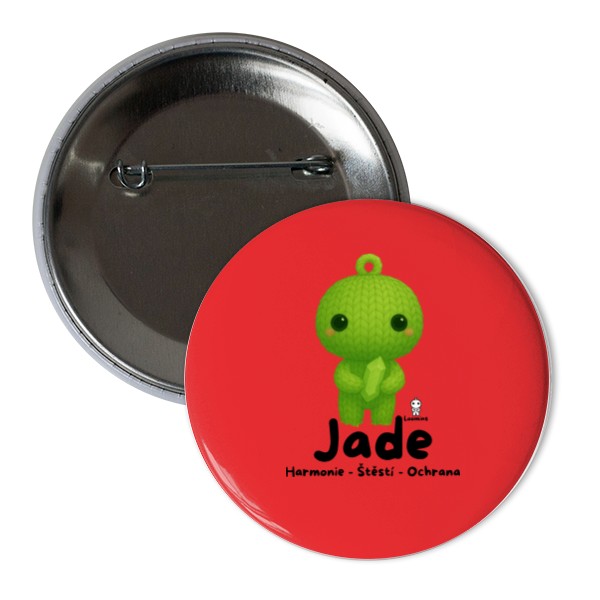 Odznáček  s potiskem Loomins - Jade - Jadeit