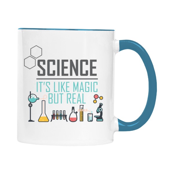 Hrnek malý barevný s potiskem Věda 